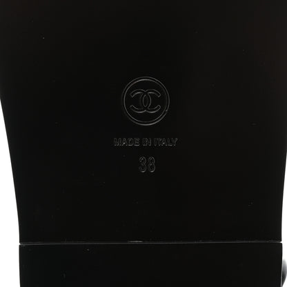 Chanel Lambskin Quilted Velcro Dad Sandals 38 Black 8 of 9