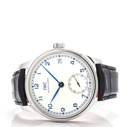 IWC Stainless Steel Alligator 43mm Portugieser 8-Day Edition 150 Years Manual Winding Watch IW510212 2 of 5