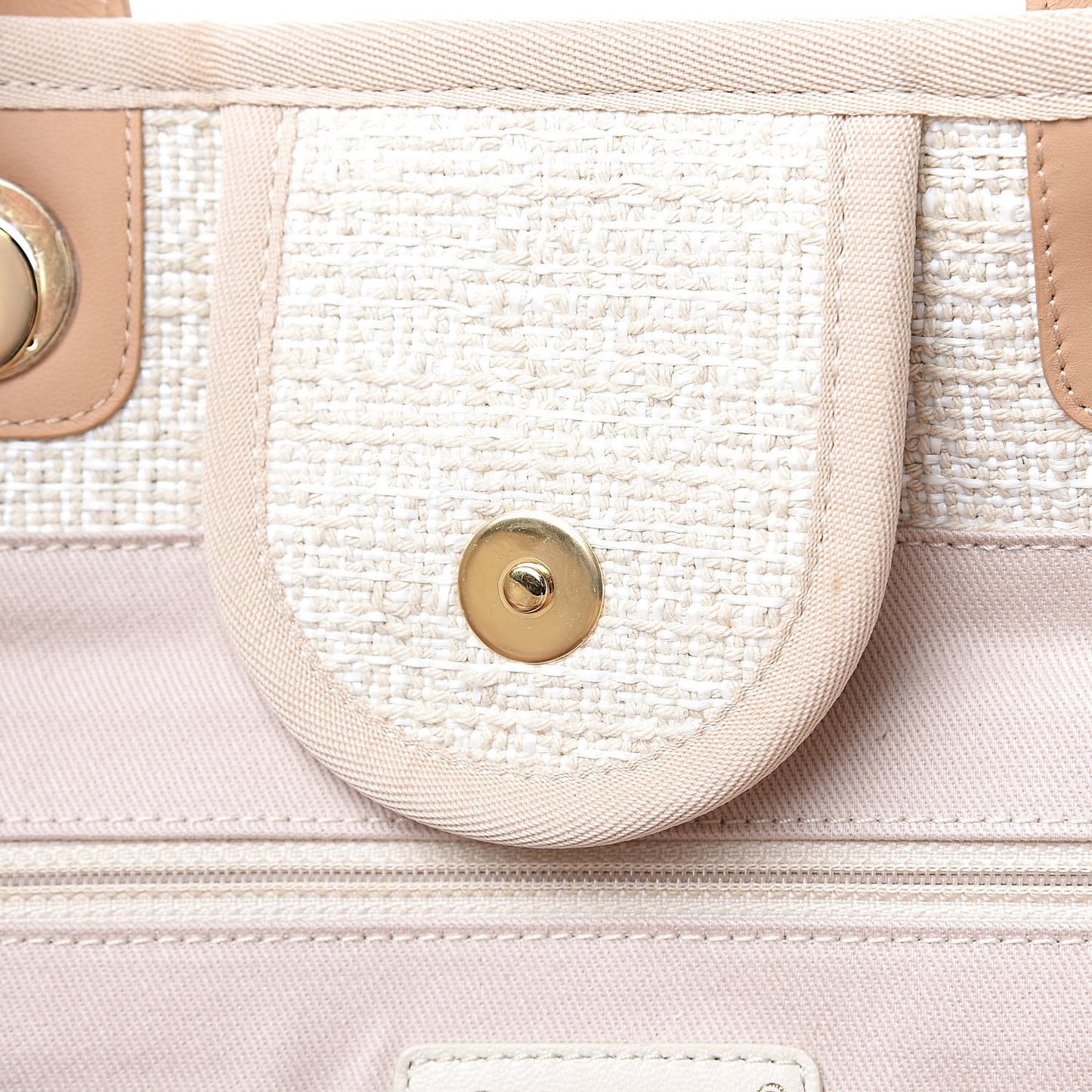 Canvas Large Deauville Tote Light Beige