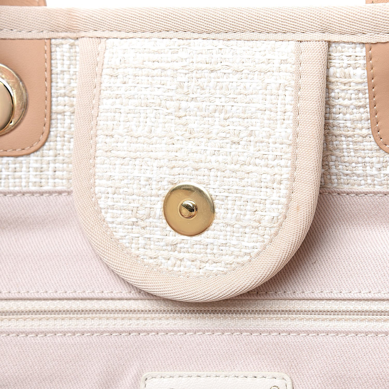 Chanel Canvas Large Deauville Tote Light Beige 12 of 12