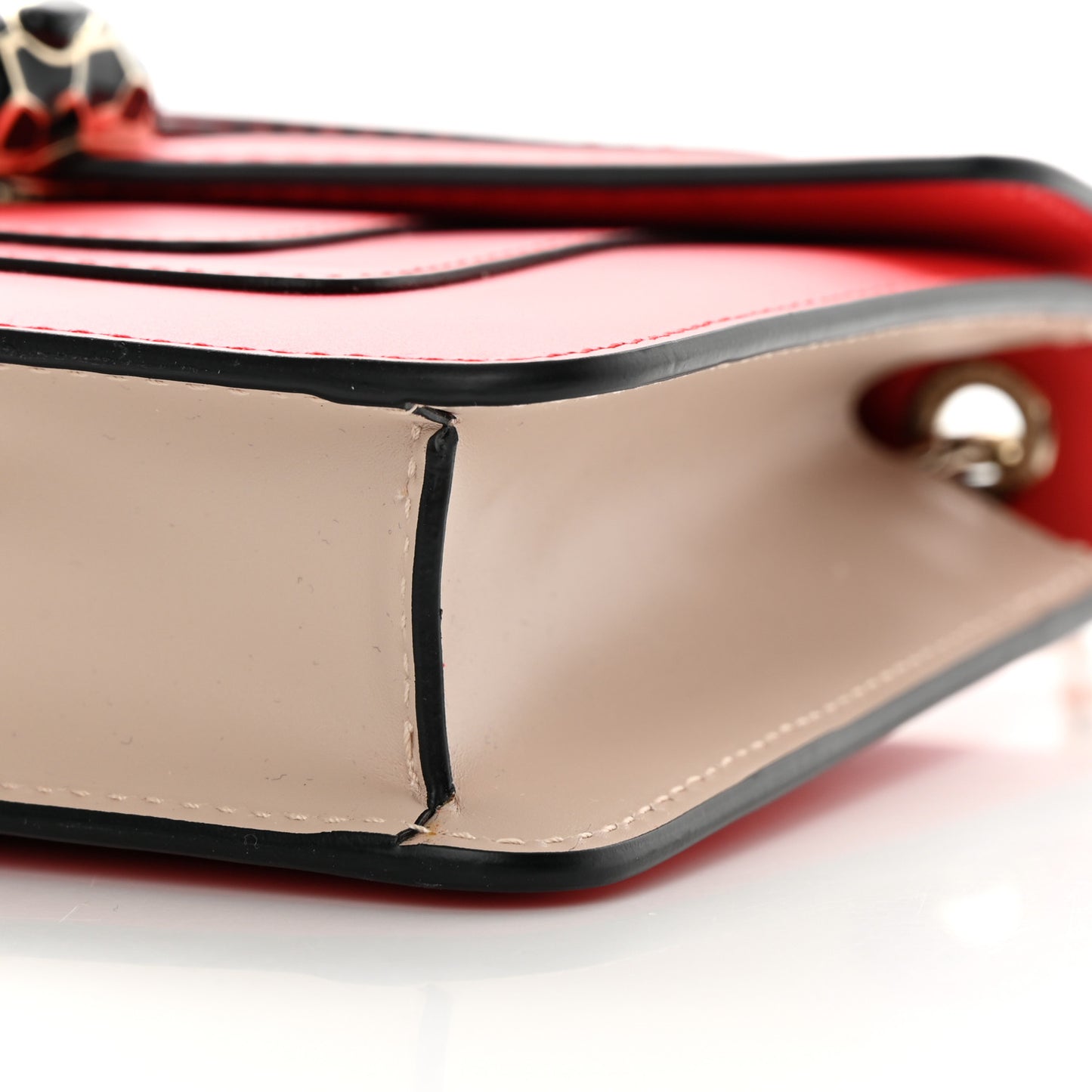 Calfskin Serpenti Forever Crossbody Bag Red Milky Opal