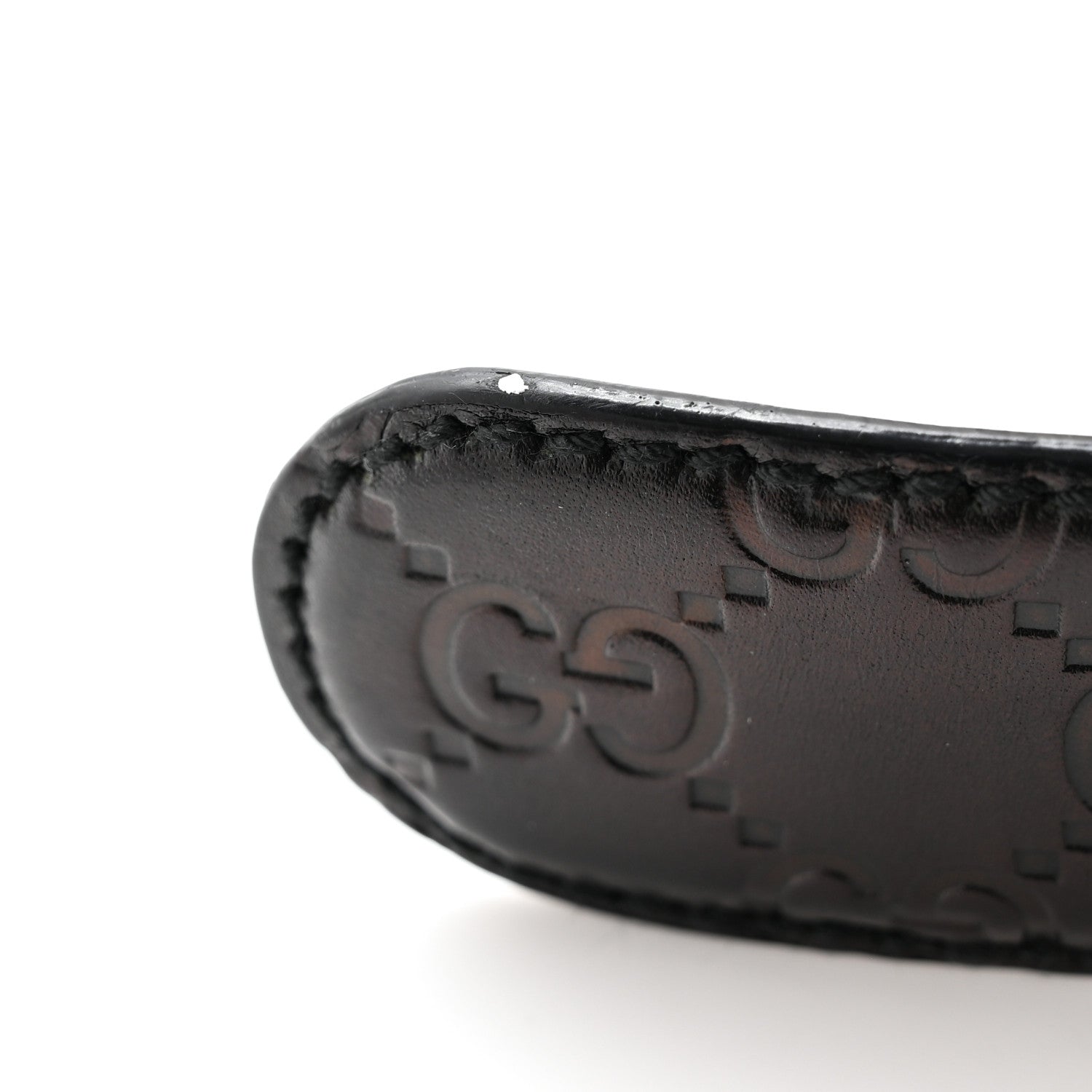 Gucci Guccissima Bamboo Belt 85 34 Black 7 of 7