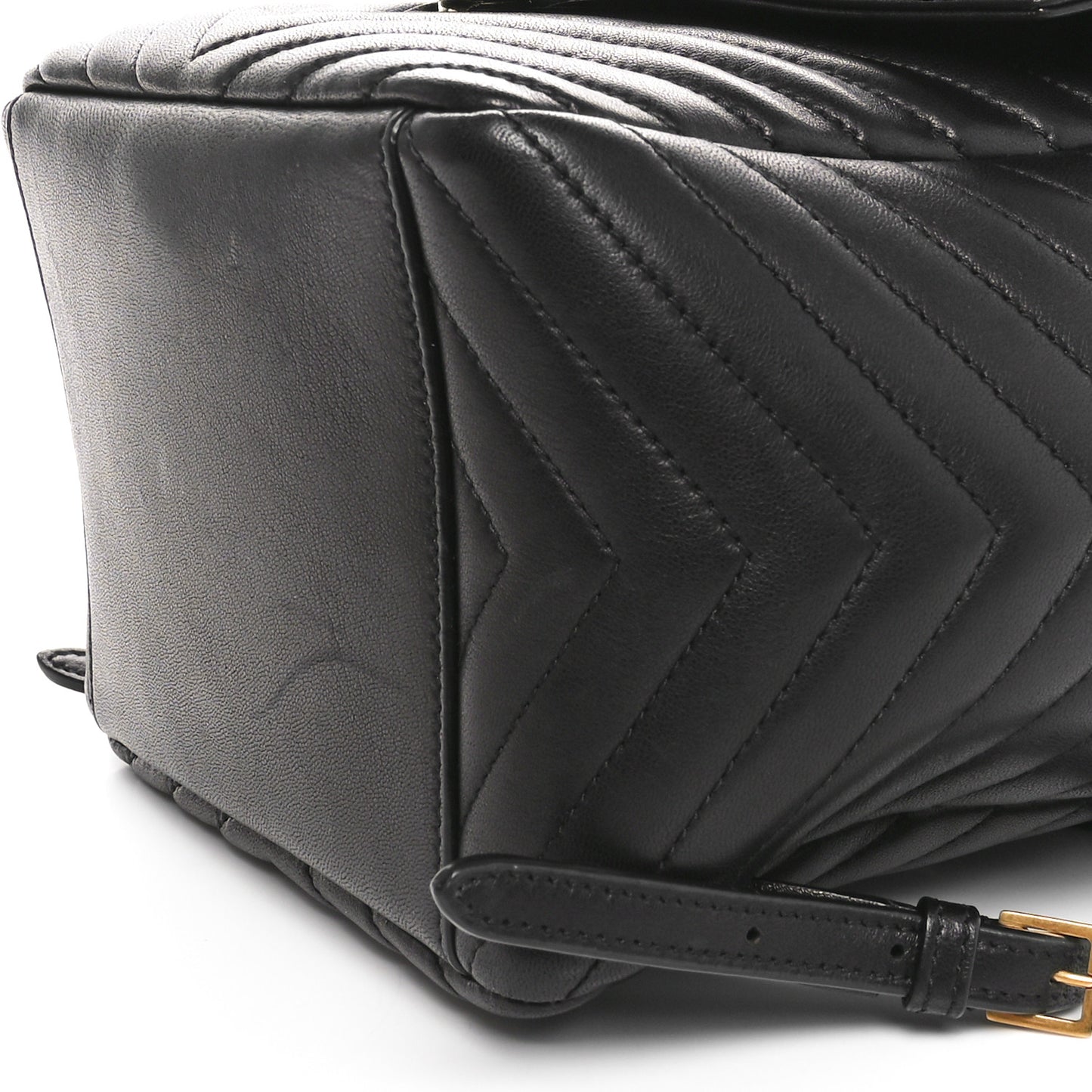 Lambskin Matelasse Monogram Joe Backpack Black