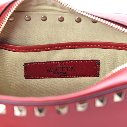Valentino Garavani Calfskin Rockstud Camera Crossbody Bag Red 6 of 9