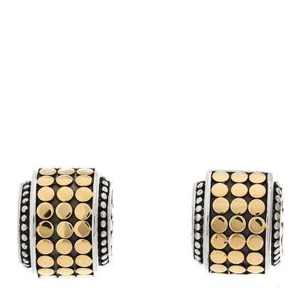 John Hardy Sterling Silver 18K Yellow Gold Dot Stud Earrings 1 of 4