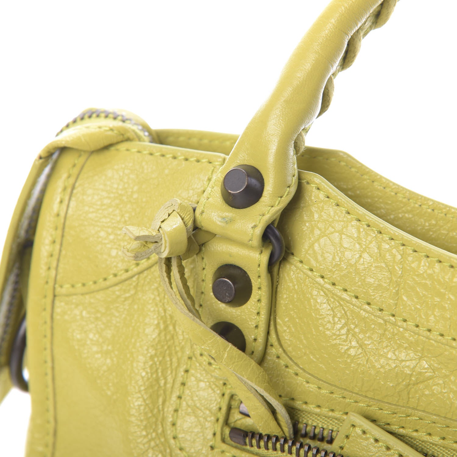 Balenciaga Agneau Classic Hardware Mini City Jaune Poussin 11 of 15