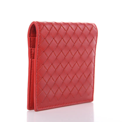 Bottega Veneta Nappa Intrecciato Card Holder Red 3 of 9