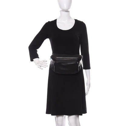 Saint Laurent Lambskin Subway Belt Bag Black 2 of 13