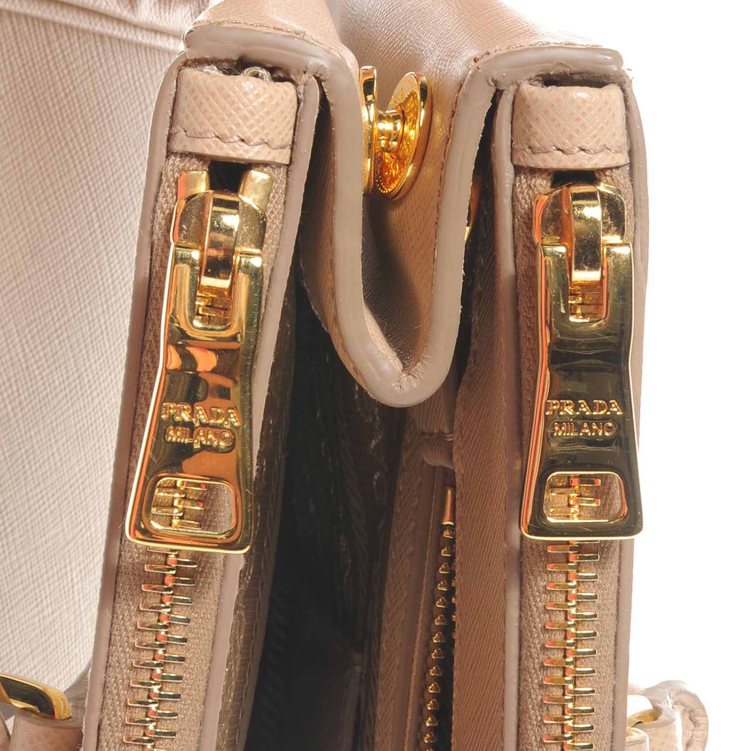 Prada Saffiano Lux Medium Tote Sabbia 10 of 10