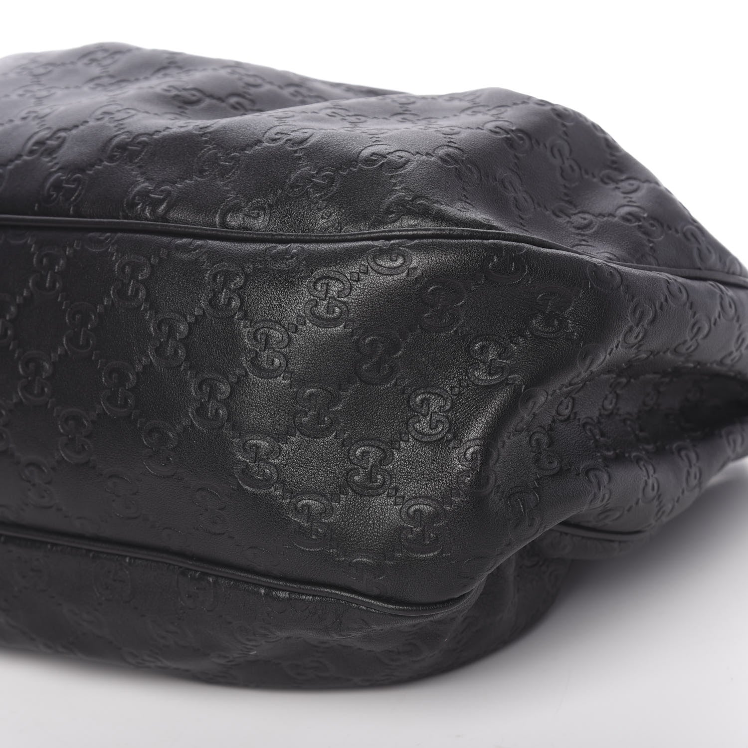 Gucci Guccissima Medium Sukey Hobo Black 10 of 11