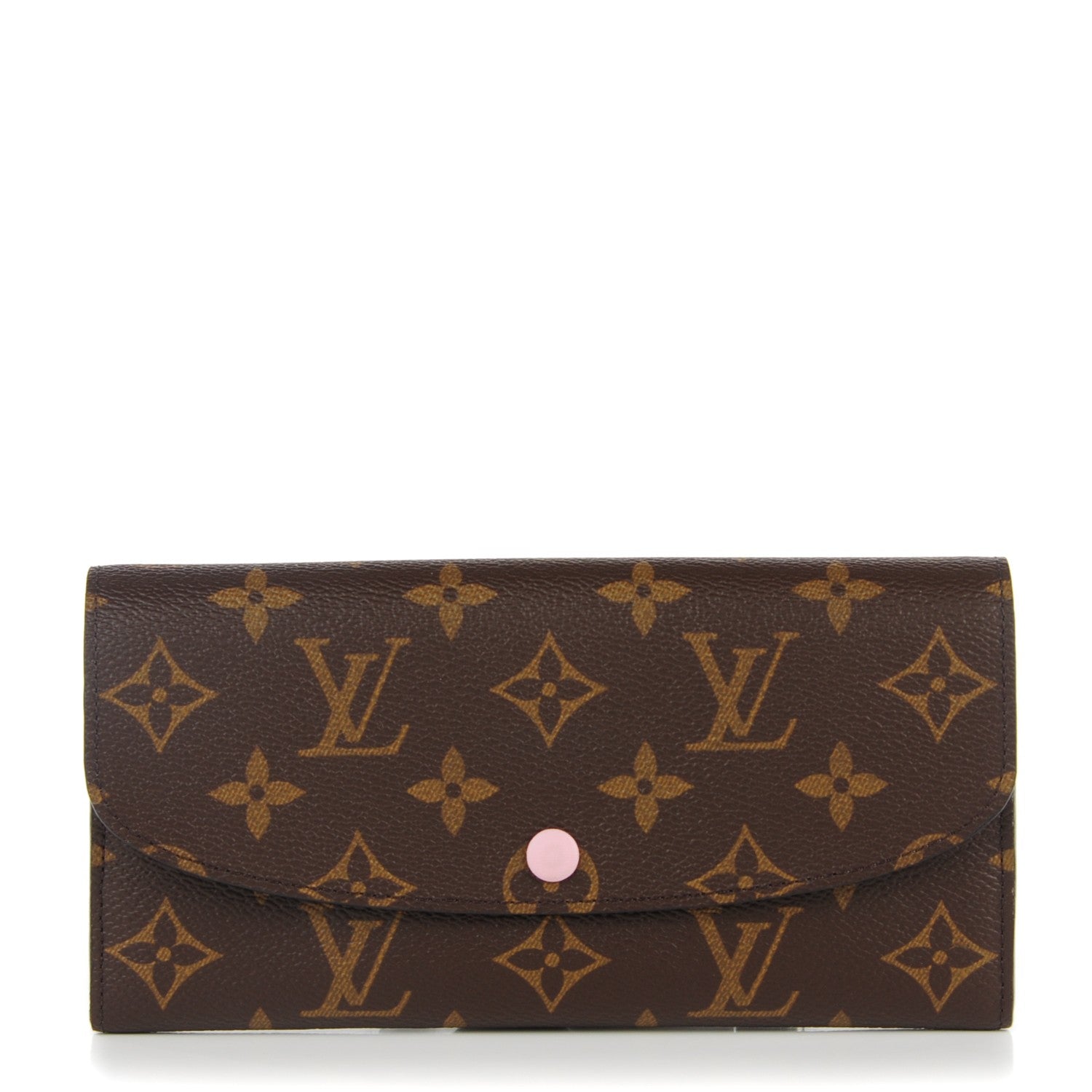 Louis Vuitton Monogram Emilie Wallet Rose Ballerine 1 of 8