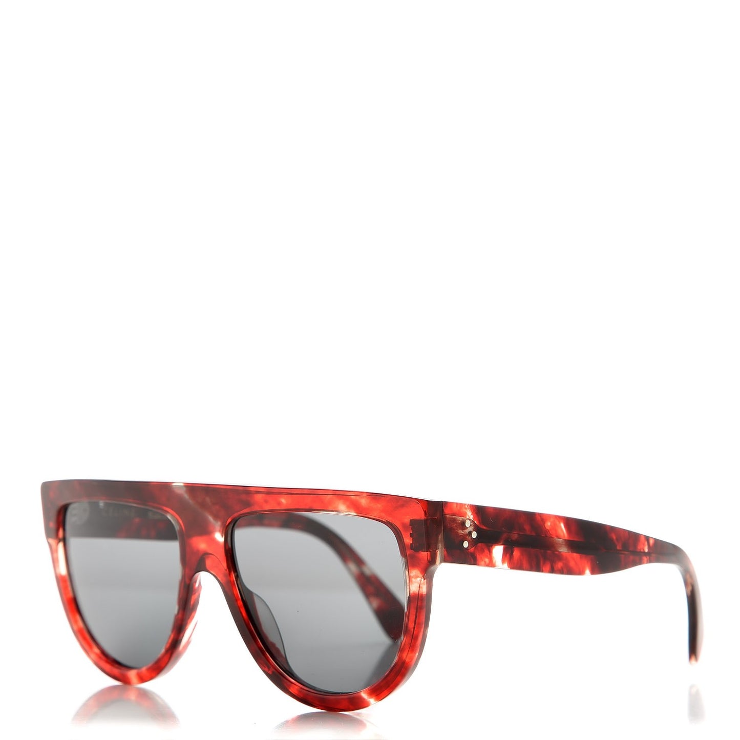 Acetate Aviator Sunglasses CL 40001 Striped Red Havana
