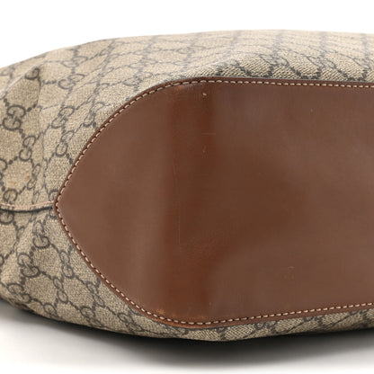 Gucci GG Supreme Monogram Large Linea A Hobo Light Brown 10 of 18
