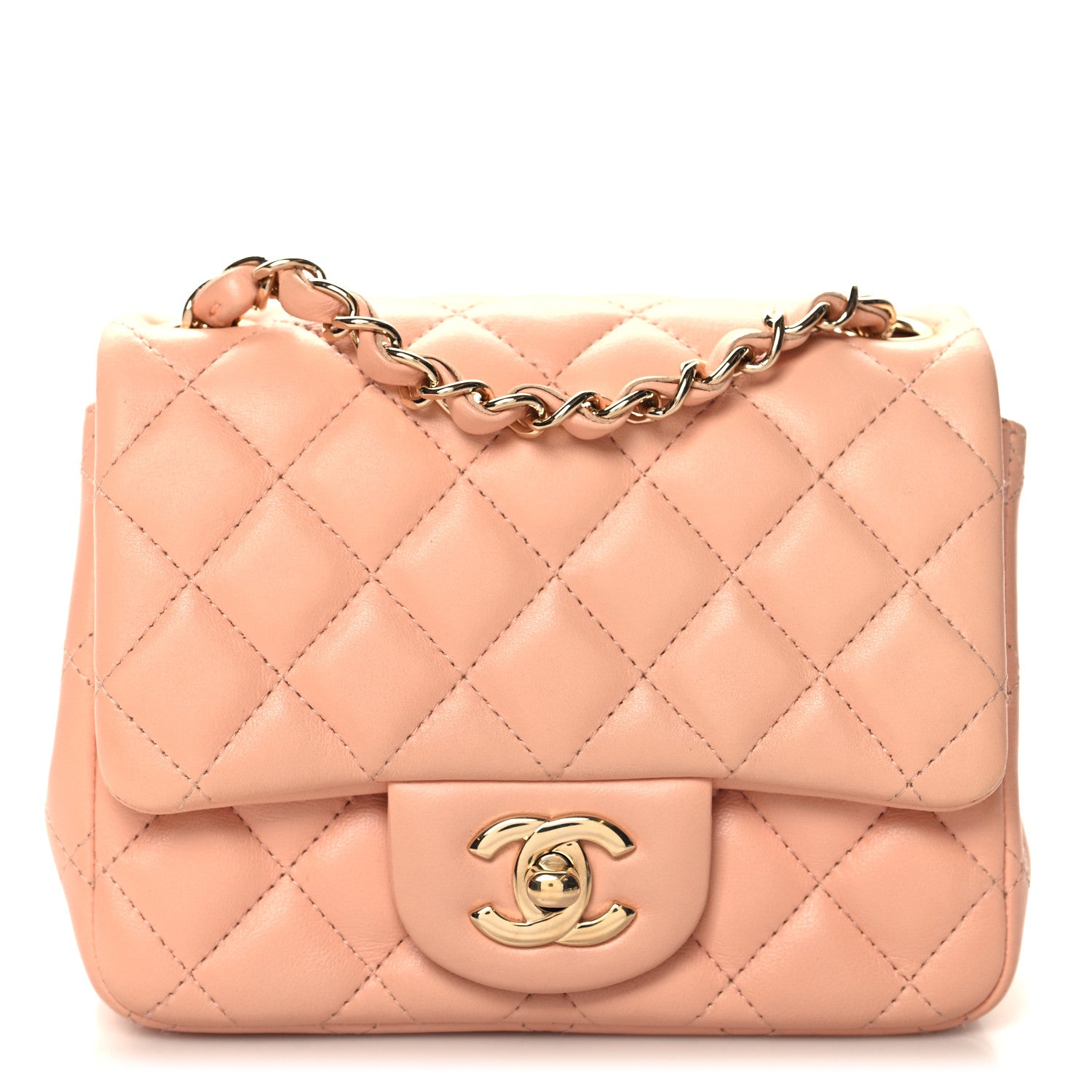 Chanel Lambskin Quilted Mini Square Flap 1 of 10