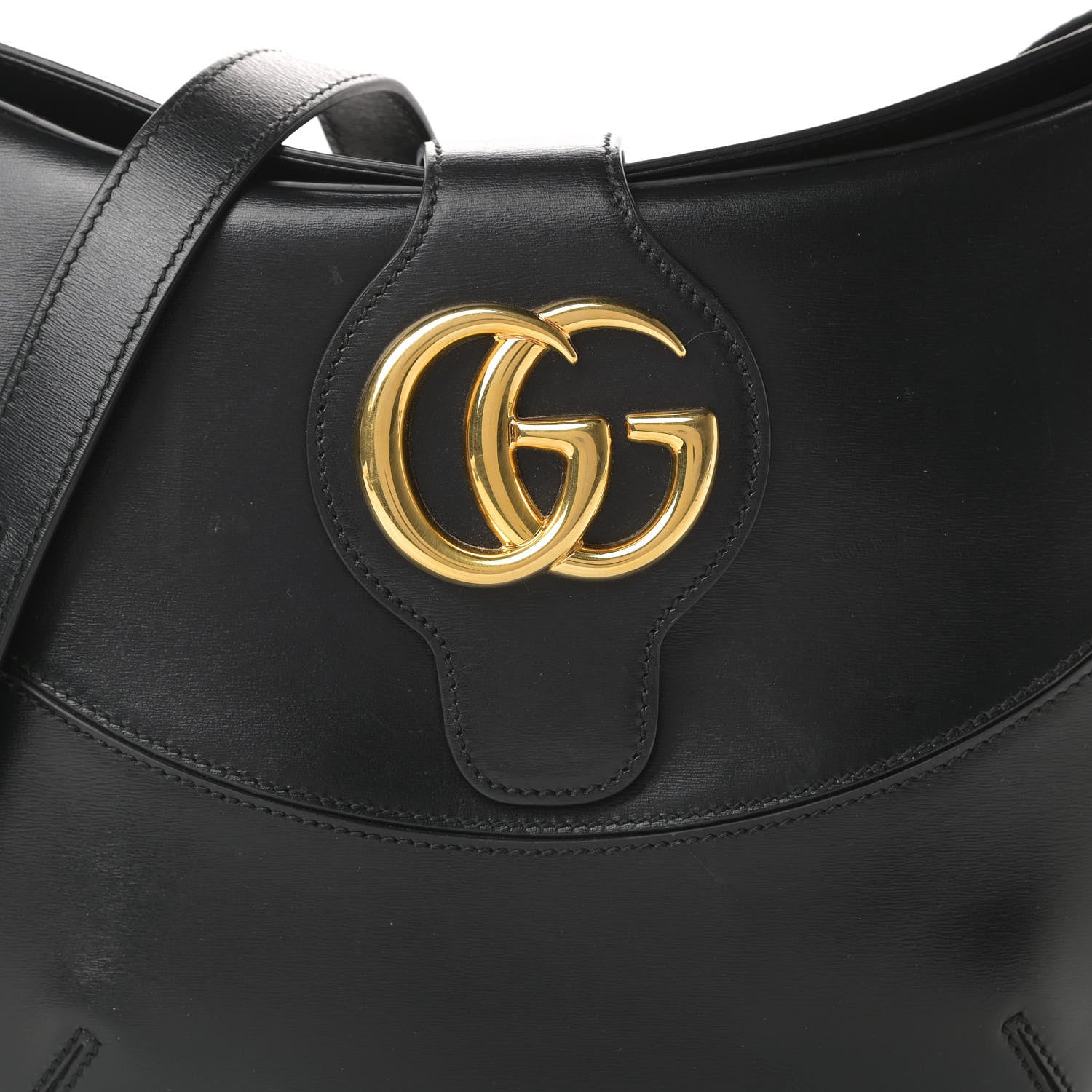 Gucci Calfskin Medium Arli Shoulder Bag Black 7 of 12