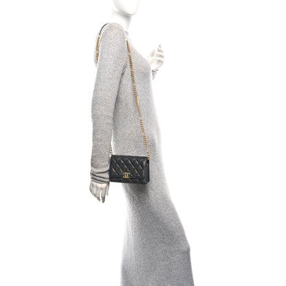 Chanel Caviar Quilted Mini Bracelet On Chain Wallet On Chain WOC Black 2 of 11