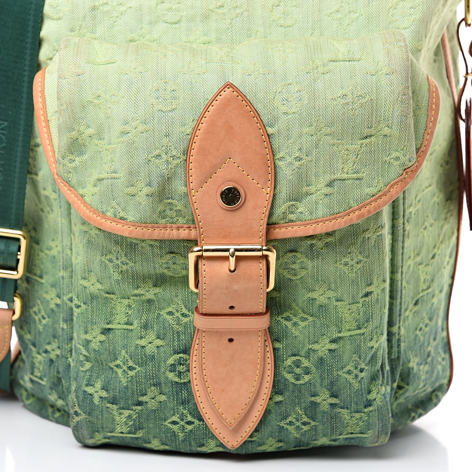 Louis Vuitton Denim Sunburst PM Messenger Vert 10 of 19