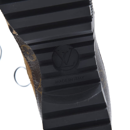 Louis Vuitton Suede Calfskin Monogram Laureate Platform Desert Boots 38 Cognac 6 of 7