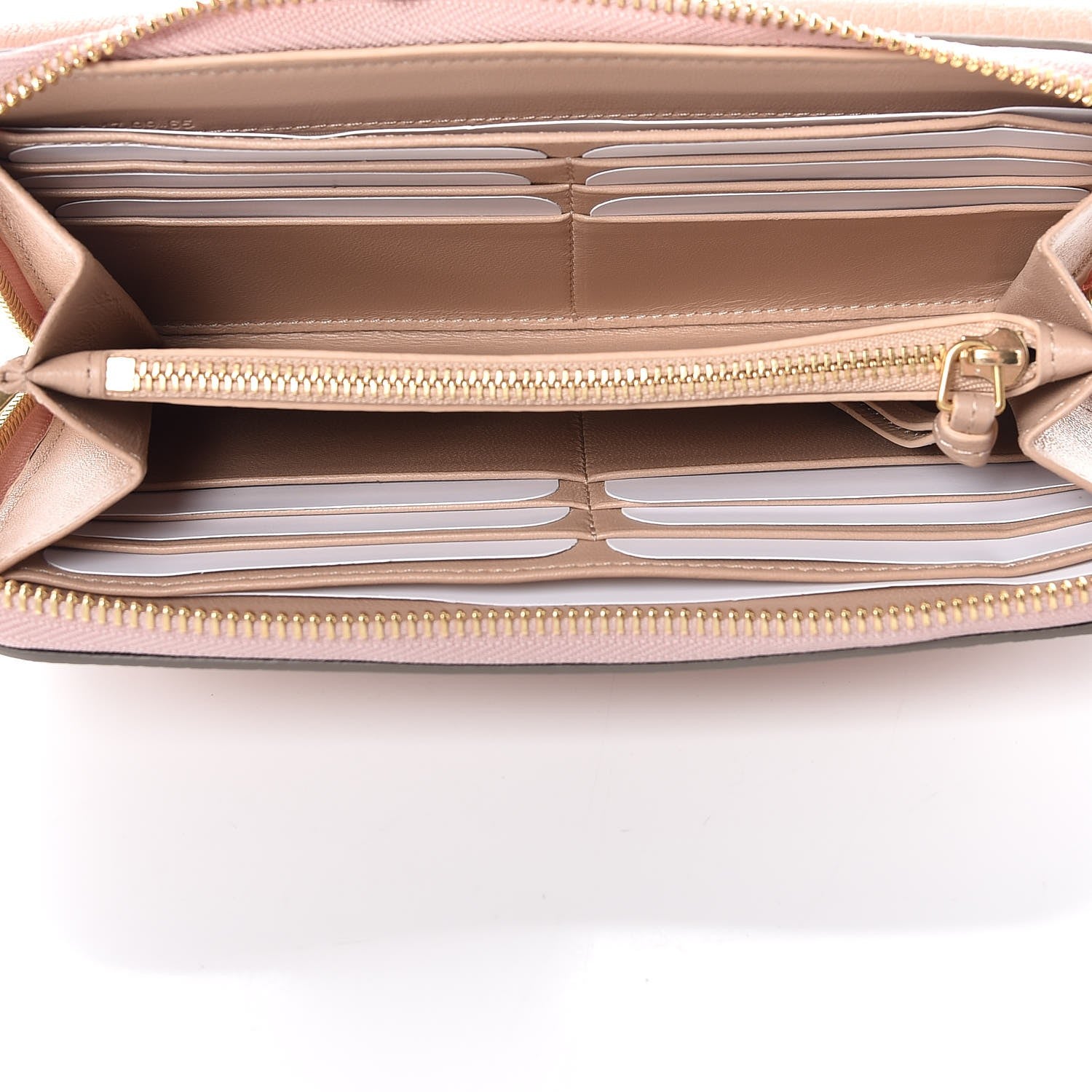 Chloe Grained Lambskin Drew Long Wallet with Flap Cement Pink 5 of 9