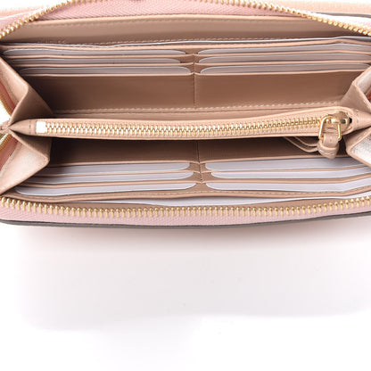 Chloe Grained Lambskin Drew Long Wallet with Flap Cement Pink 5 of 9