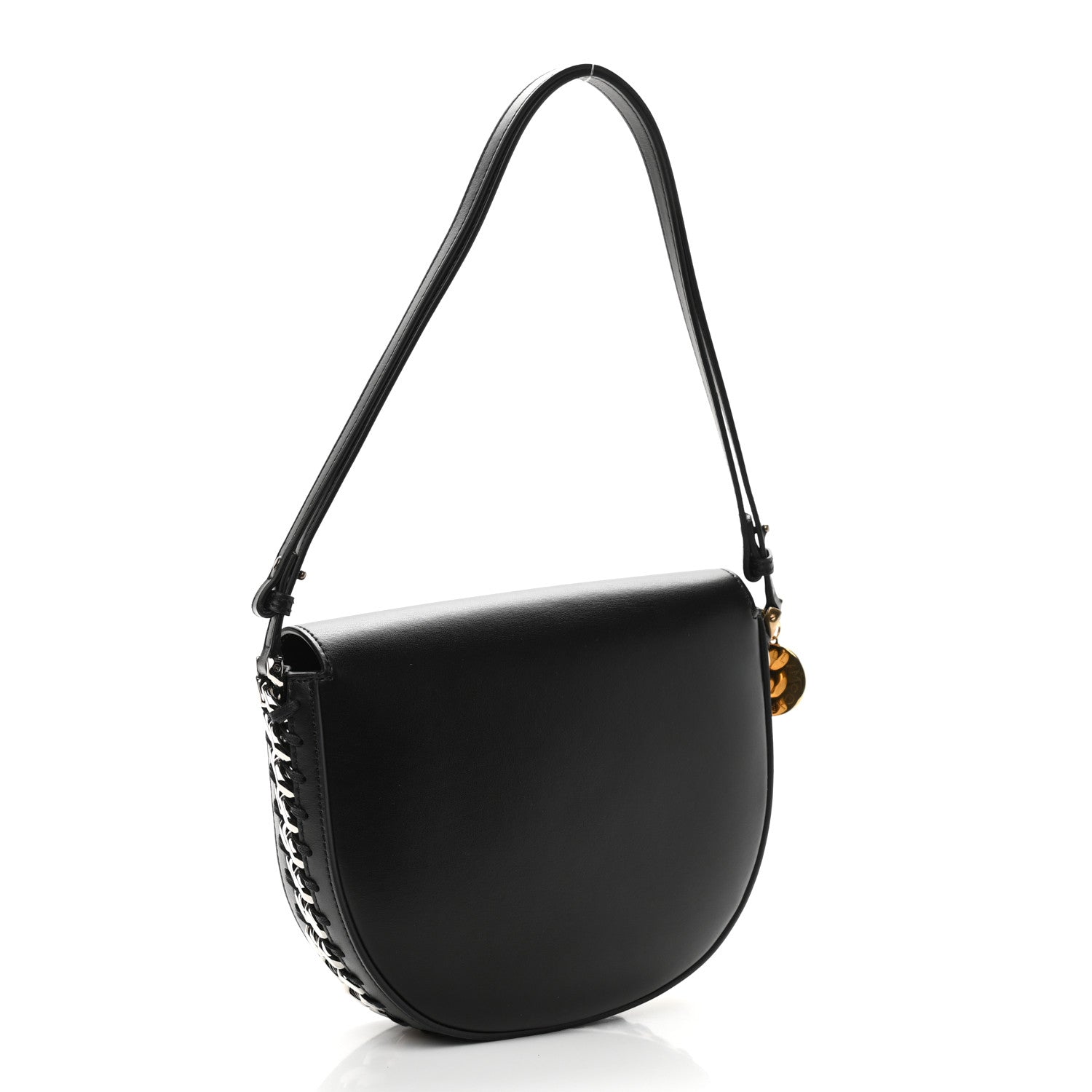 Stella McCartney Eco Alter Nappa Medium Frayme Shoulder Bag Black 3 of 11