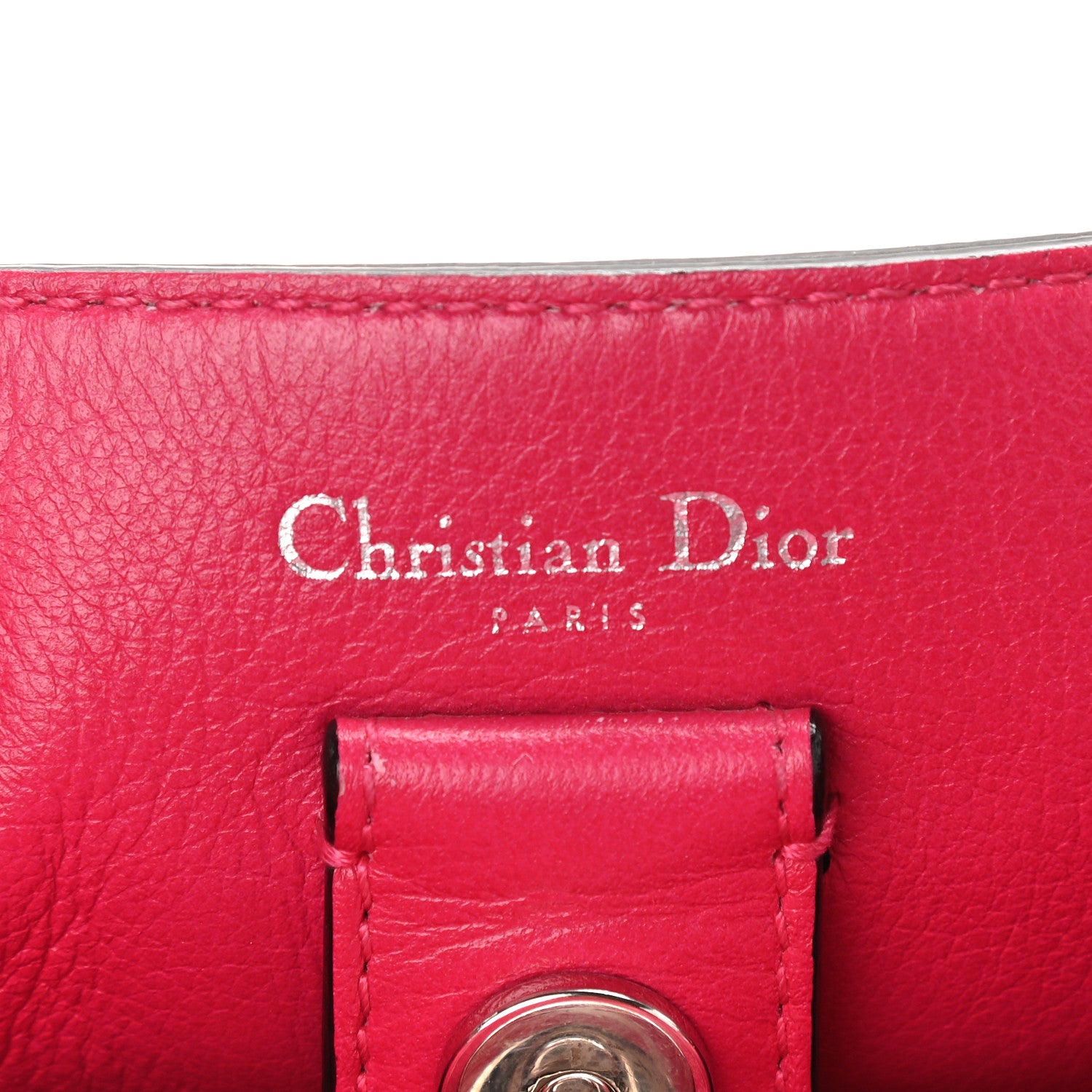 Christian Dior Bullcalf Mini Diorissimo Tote White 6 of 10