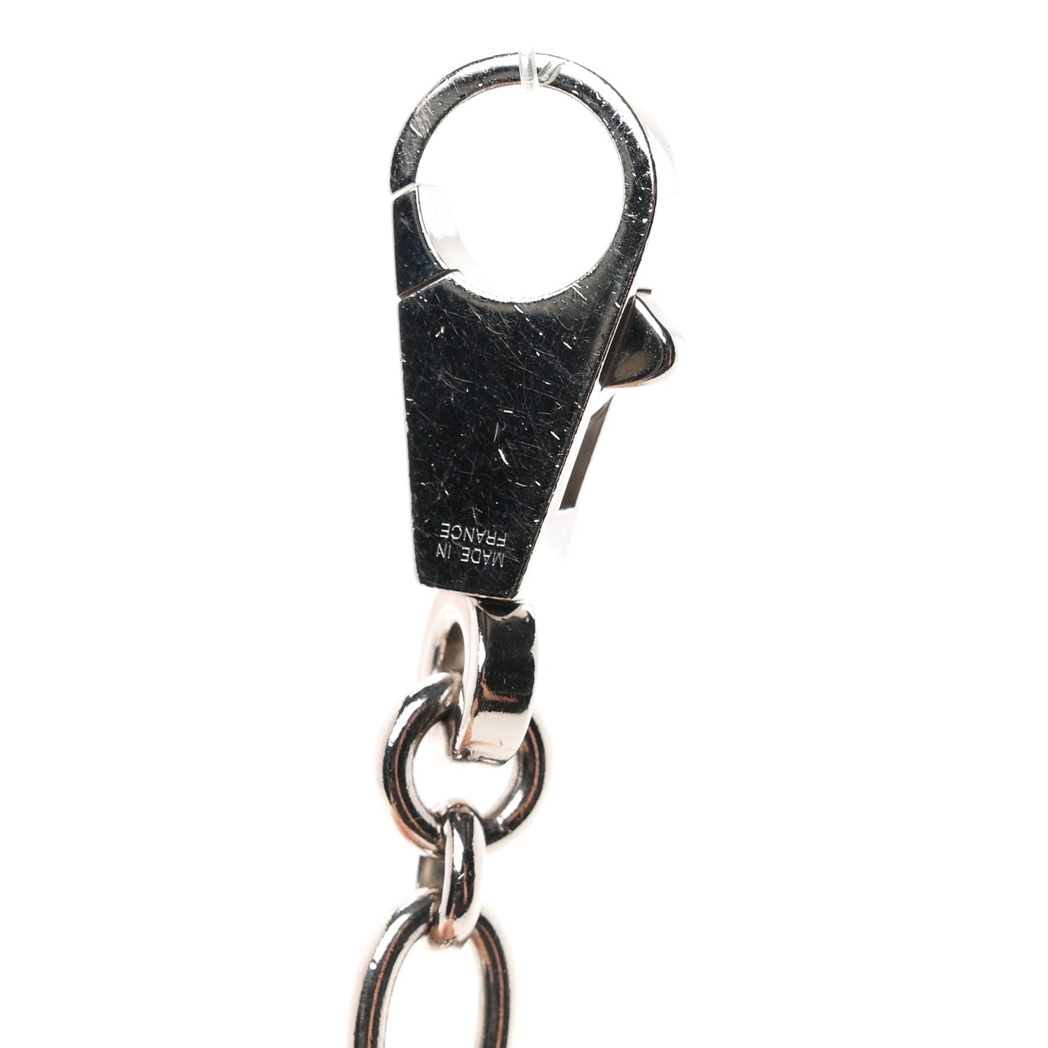 Hermes Palladium Olga Bag Charm Silver 3 of 3