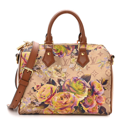 Louis Vuitton Metallic Monogram LV Garden Speedy Bandouliere 25 Gold 1 of 9