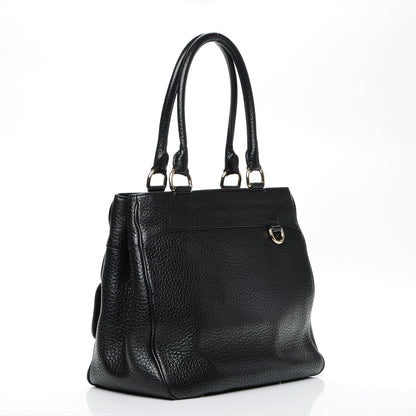 Burberry Hertiage Grain Medium Chadwich Tote Black 3 of 6