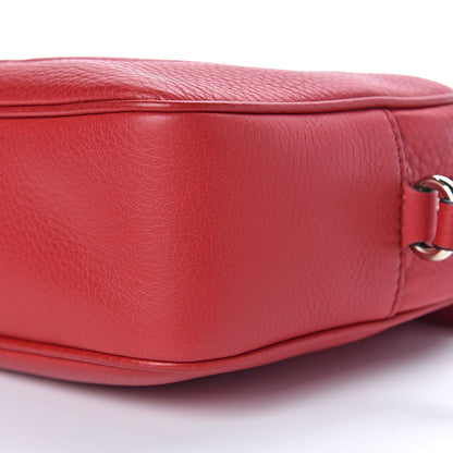 Gucci Pebbled Calfskin Small Soho Disco Bag Tabasco Red 10 of 11