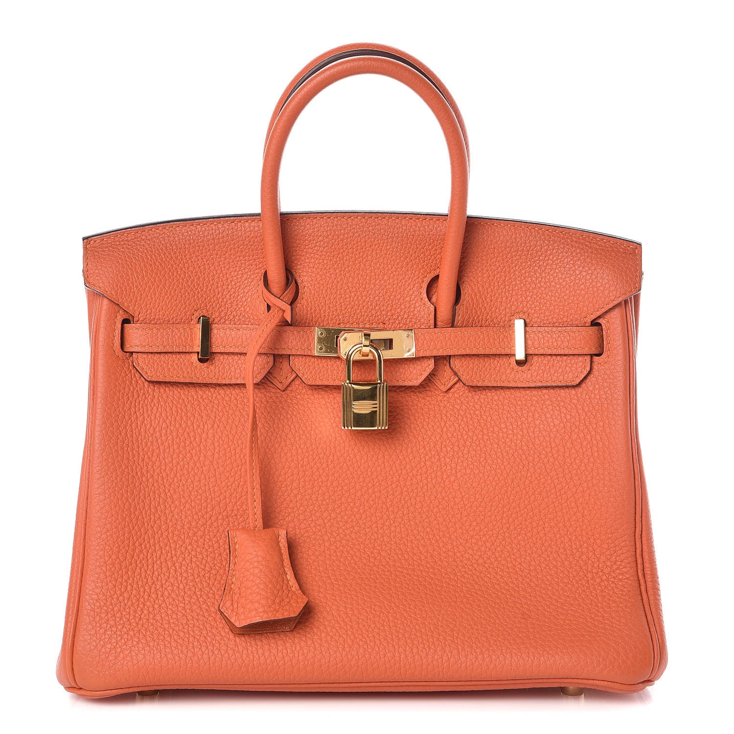 Hermes Togo Birkin 25 Feu 1 of 36