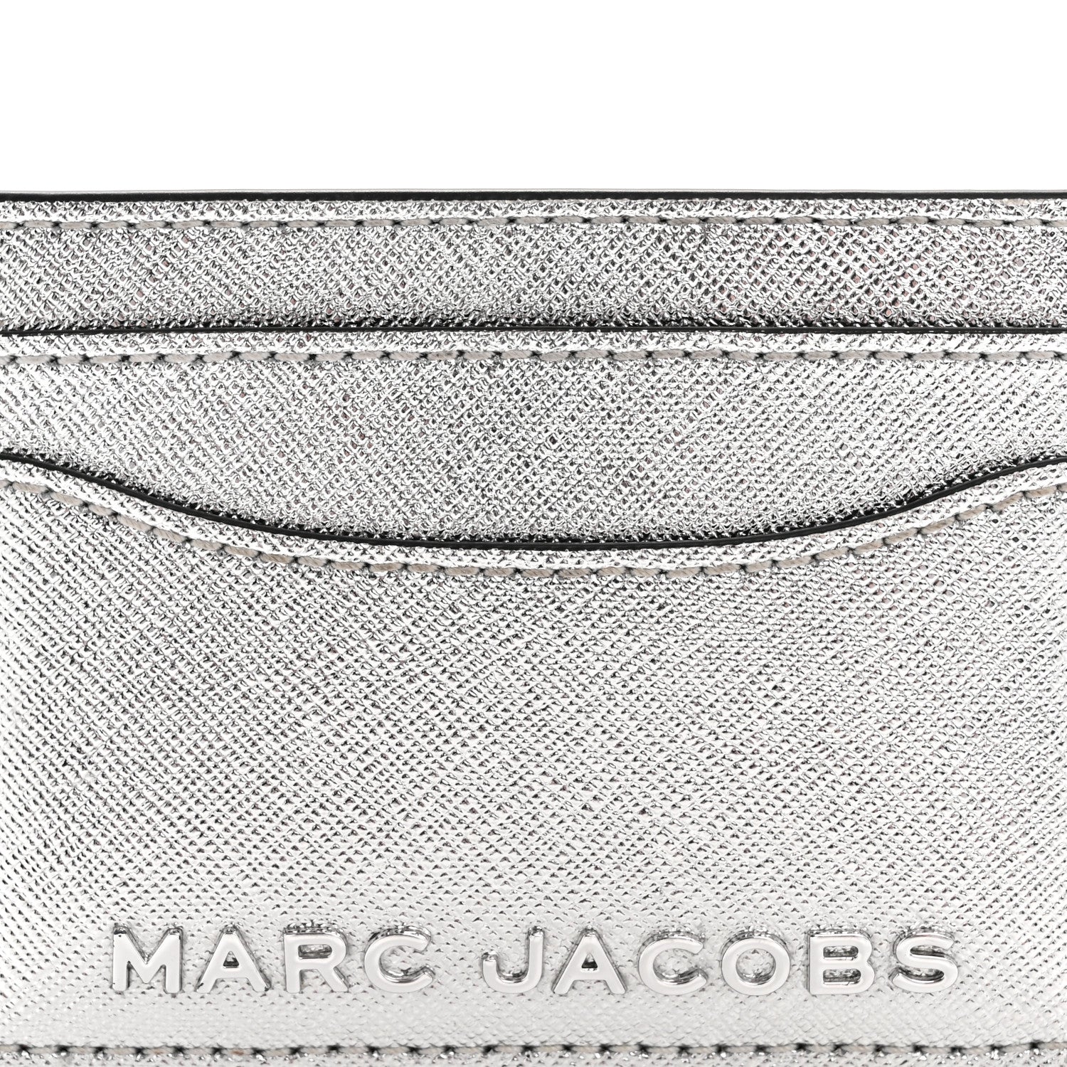 Marc Jacobs Metallic Saffiano Cardholder Silver 12 of 14