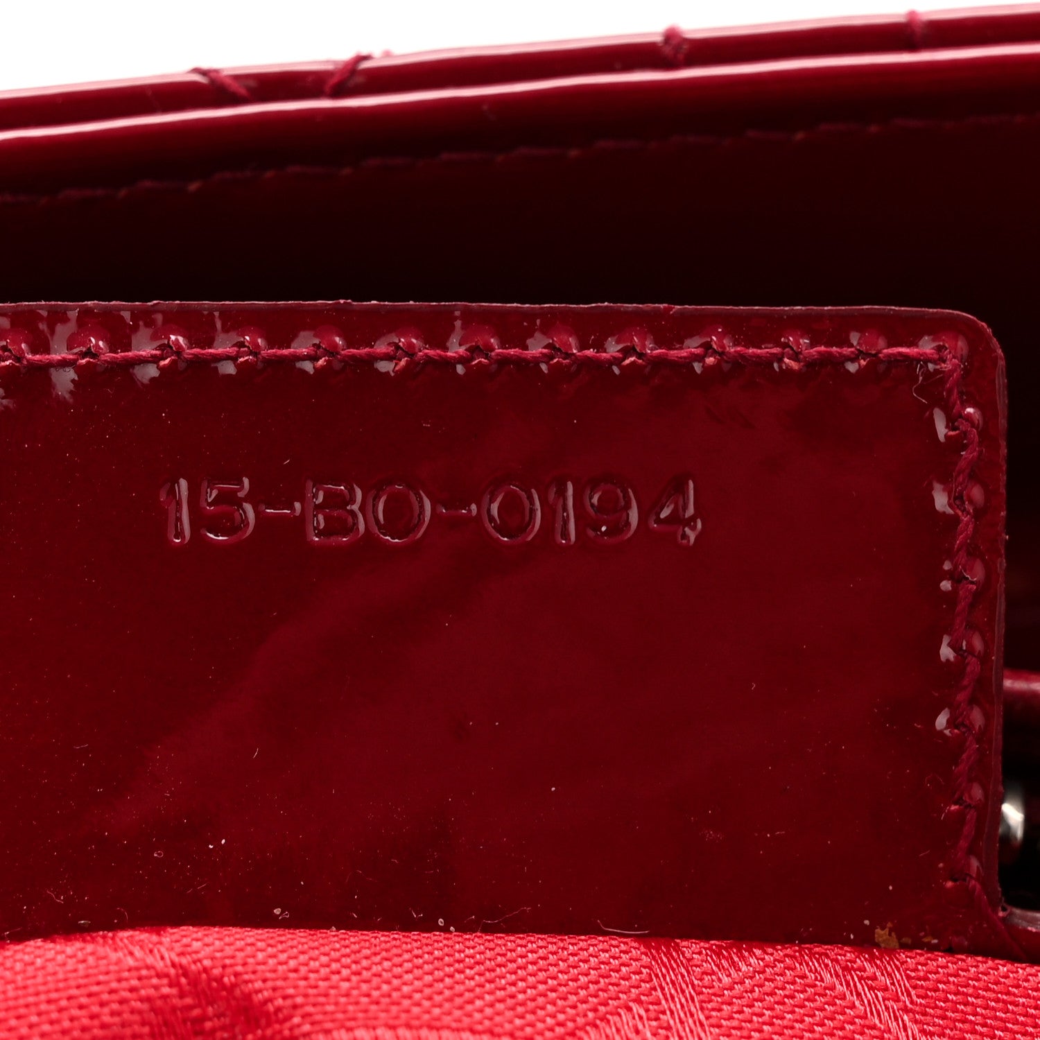Christian Dior Patent Cannage Medium Lady Dior Red 7 of 10