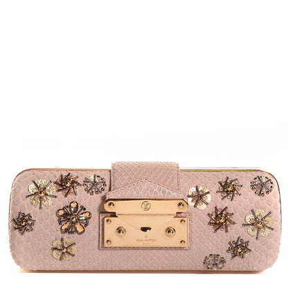 Louis Vuitton Python Long Minaudiere Tresor Clutch 1 of 7