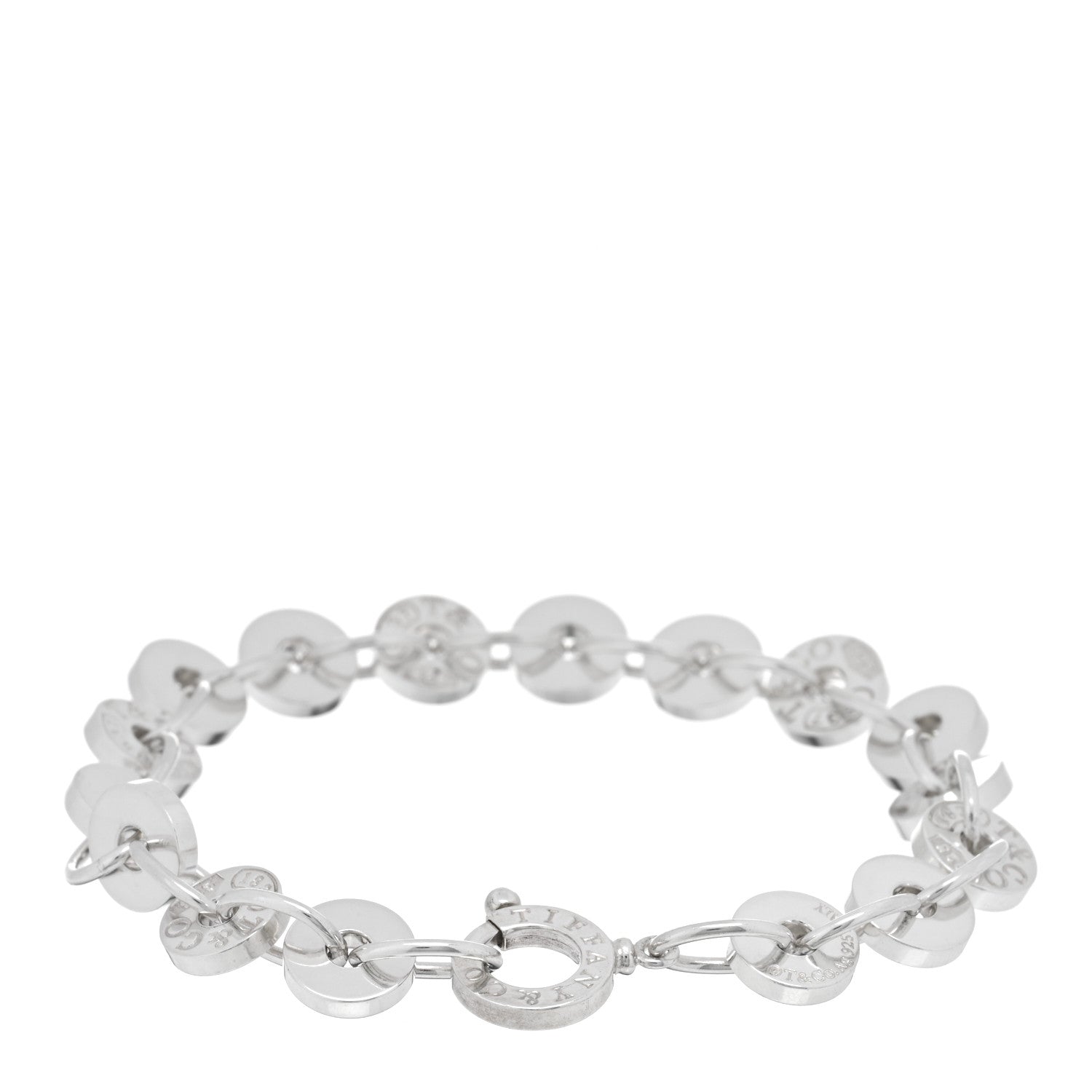 Tiffany Sterling Silver 1837 Circle Bracelet 2 of 3