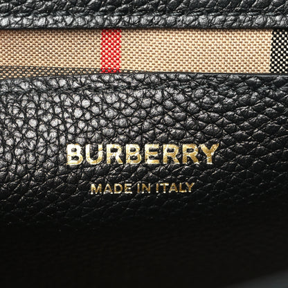 Burberry Grainy Calfskin Vintage Check Note Crossbody Bag Black 6 of 8