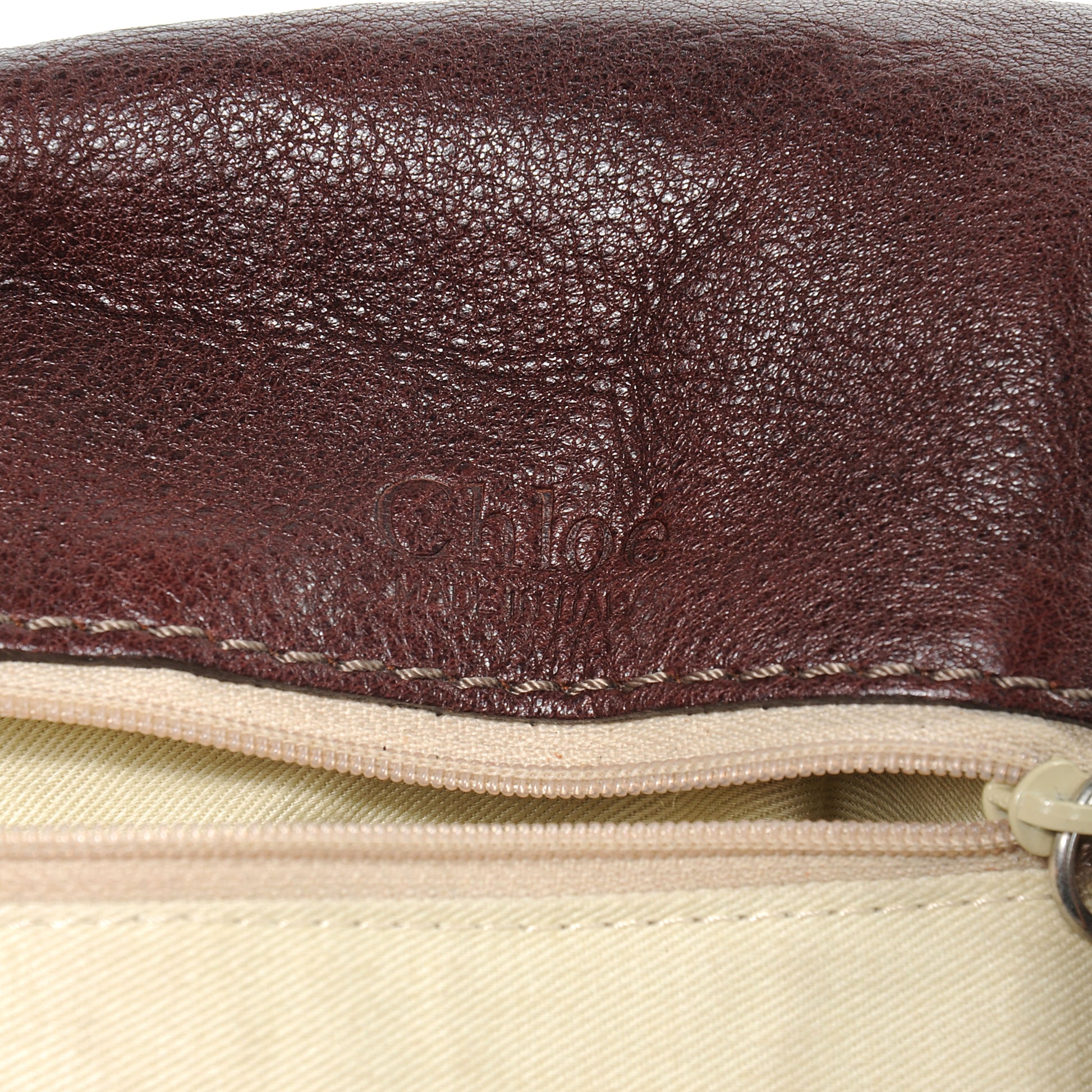 Chloe Leather Paddington Satchel Chocolate 6 of 8