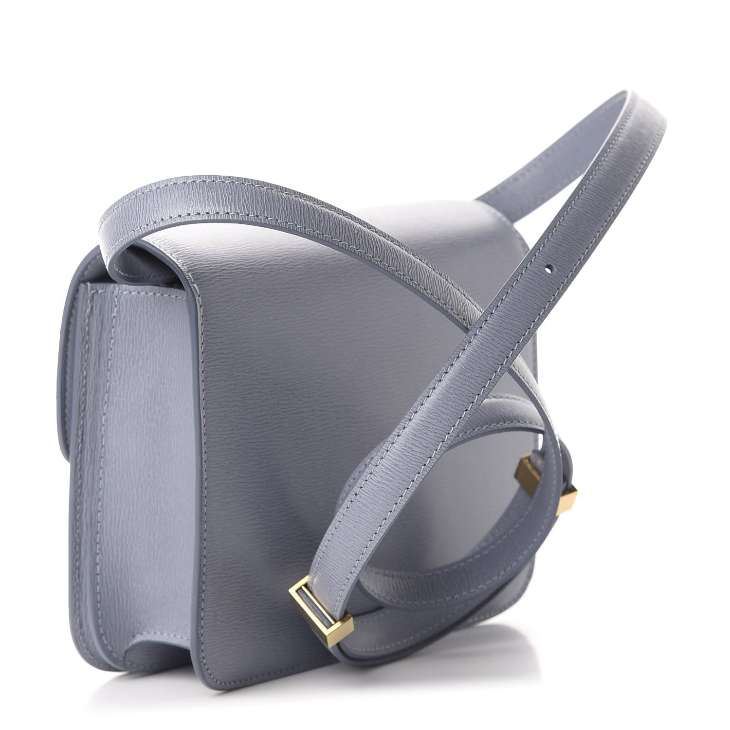 Celine Liege Calfskin Teen Classic Box Flap Bag Arctic Blue 3 of 11