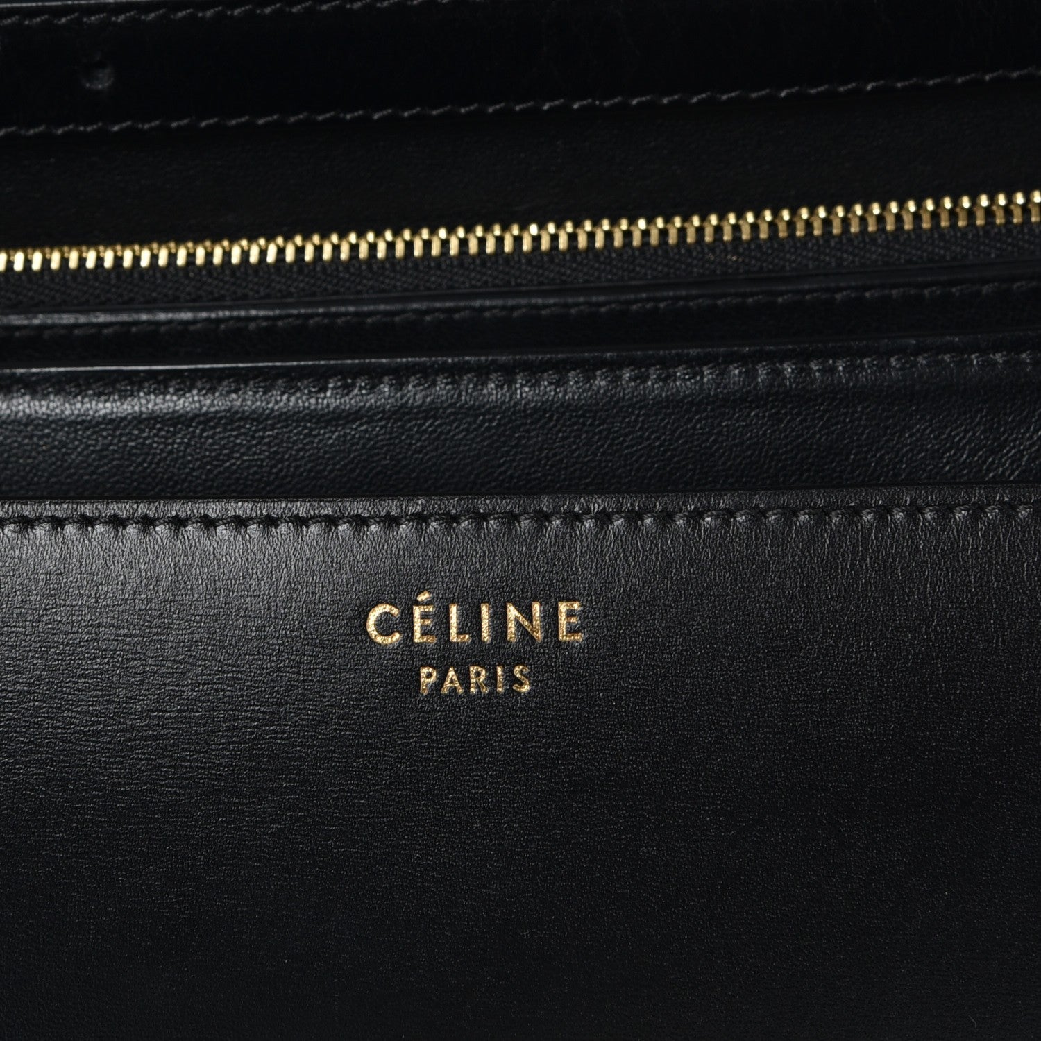 Celine Box Calfskin Medium Classic Box Flap Bag Black 6 of 8