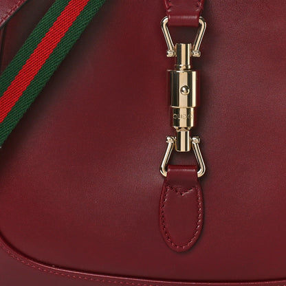 Gucci Ancora Calfskin Web Medium Jackie 1961 Hobo Rosso 7 of 9