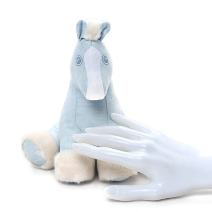 Hermes Linen Baby Hermy Plush Toy Bleu Glacier 2 of 5