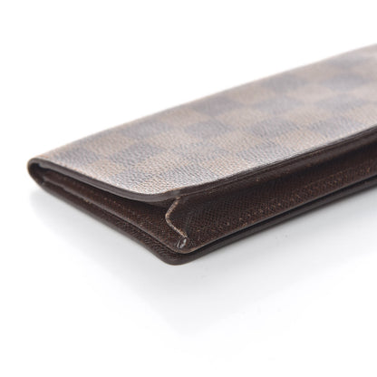 Louis Vuitton Damier Ebene Porte-Cartes Credit Yen Checkbook Wallet 7 of 9