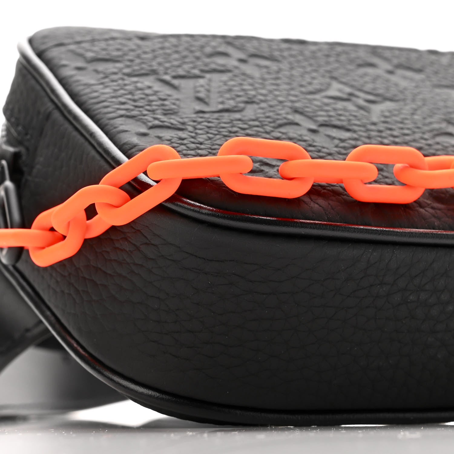 Louis Vuitton Taurillon Monogram Uniformes Solar Ray Soft Pochette Volga Belt Bag Black 9 of 10