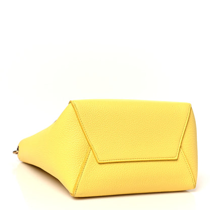 Celine Soft Grained Calfskin Small Sangle Bucket Bag Citron 4 of 11