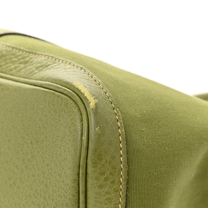 Hermes Toile Buffle Skipper Garden Party TGM Vert Anis 9 of 11