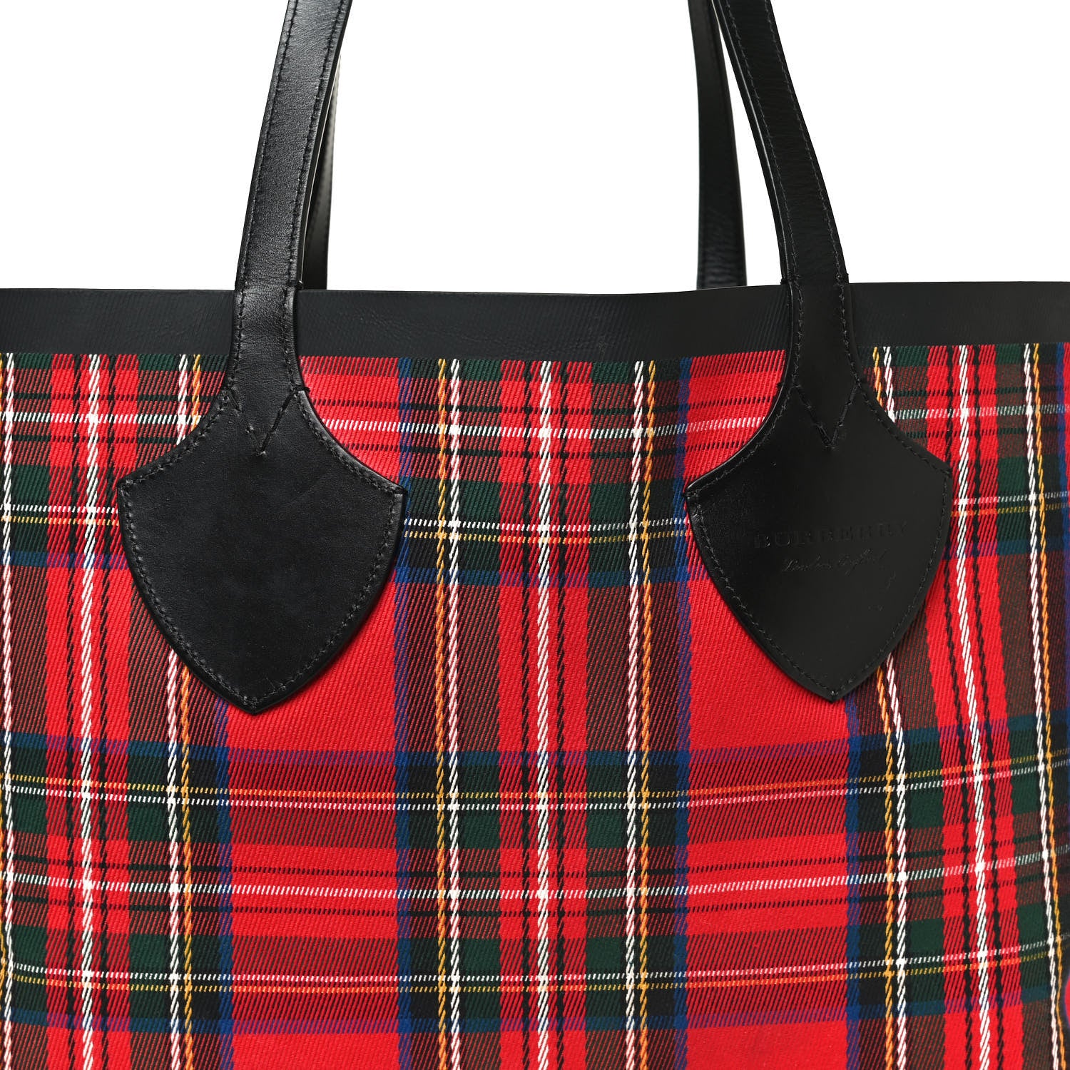 Burberry Vintage Check Medium The Giant Reversible Tote Antique Yellow Bright Red 19 of 20