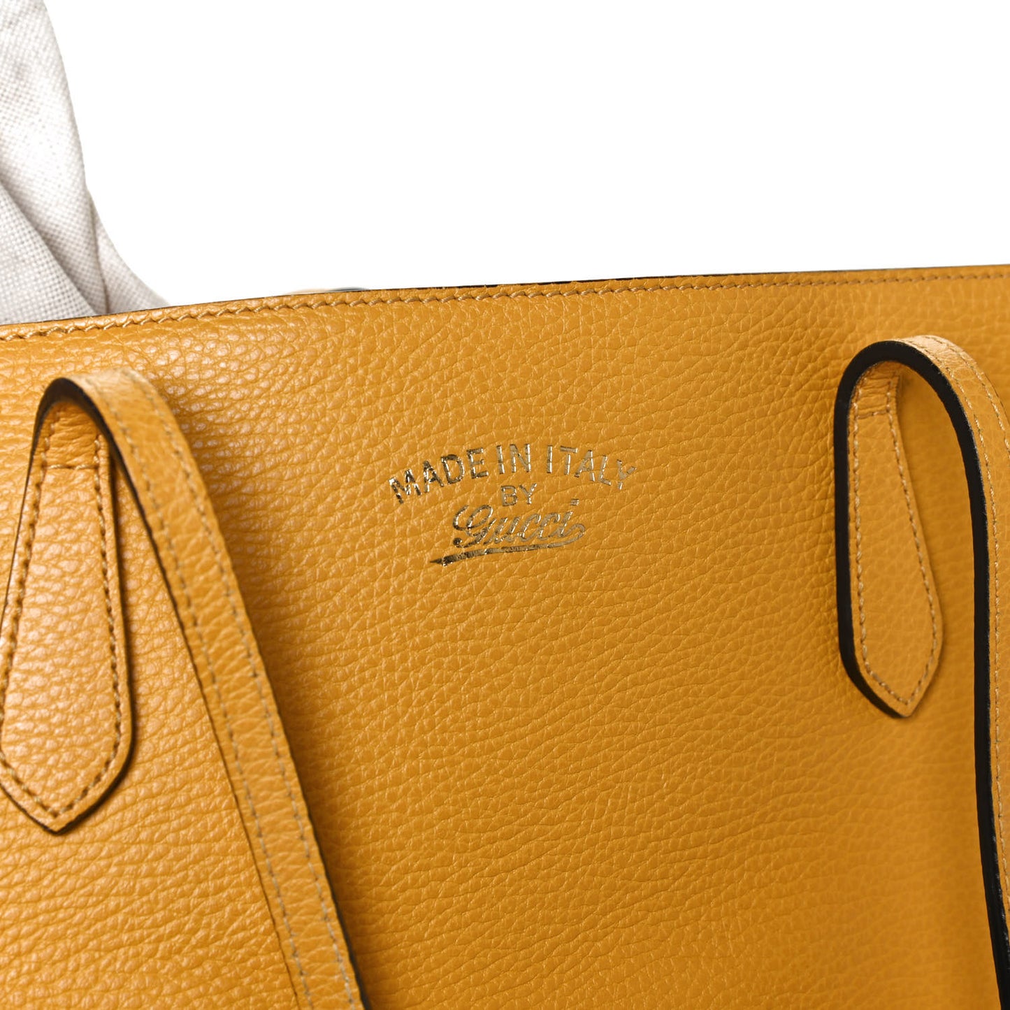 Dollar Calfskin Medium Swing Tote Yellow