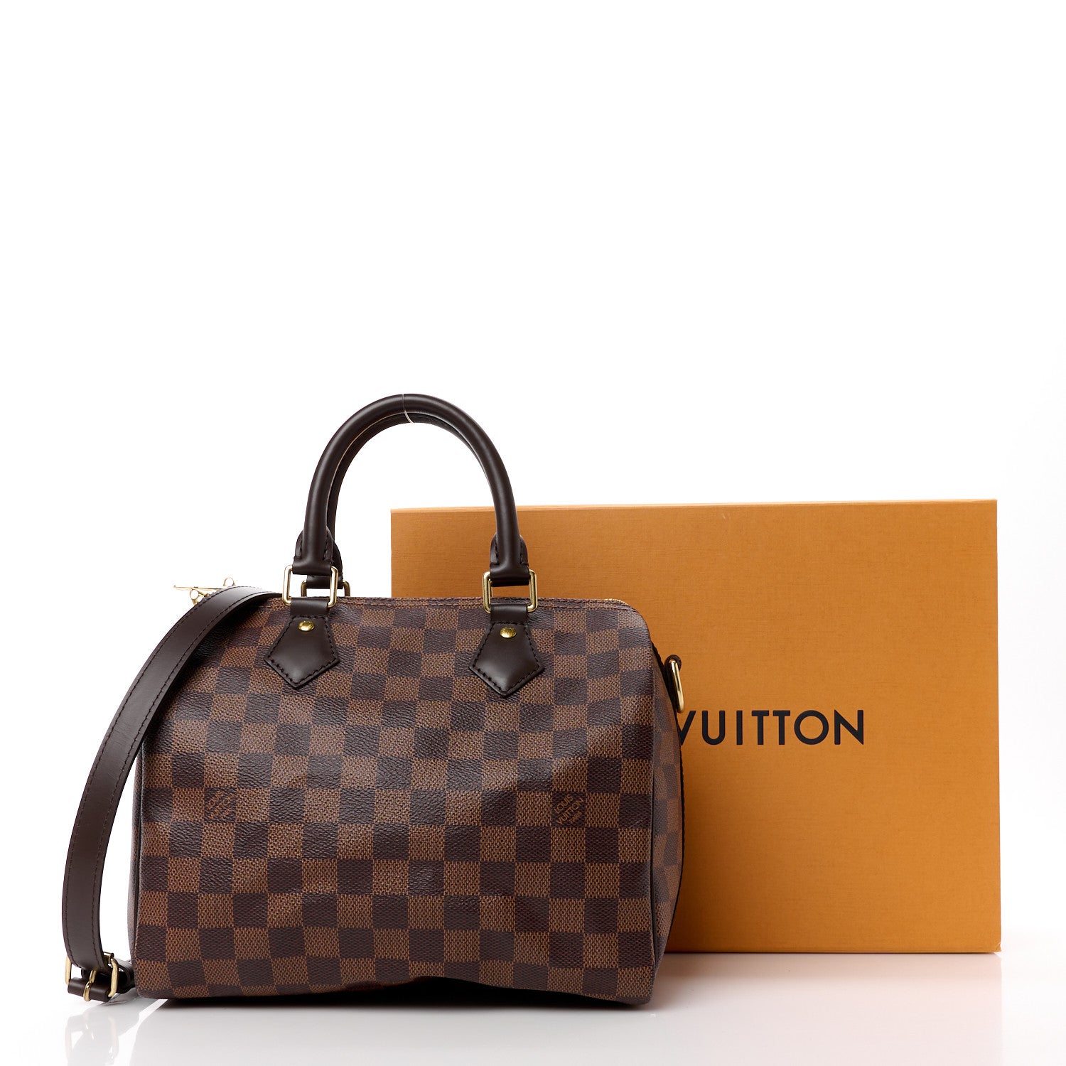 Louis Vuitton Damier Ebene Speedy Bandouliere 25 13 of 13