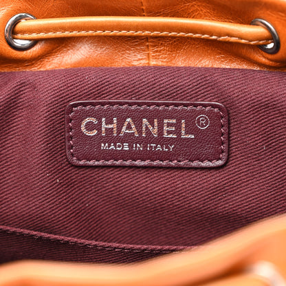 Chanel Glazed Calfskin Quilted Small Salzburg Mountain Backpack Brown 6 of 13