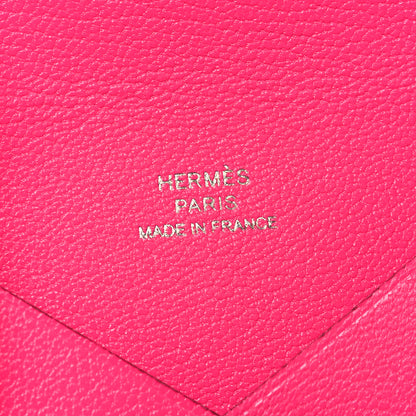 Hermes Chevre Chamkila Calvi Card Case Rose Pop 7 of 10